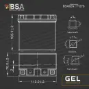 BSA YTZ7S Gel Motorradbatterie 6Ah 12V