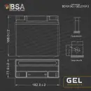 BSA 51913 Gel Motorradbatterie 21Ah 12V