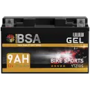 BSA YTZ10-S Gel Motorradbatterie 9Ah 12V
