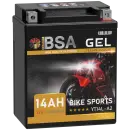 BSA YT14L-A2 Gel Motorradbatterie 14Ah 12V