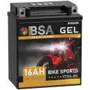BSA YTX16-BS Gel Motorradbatterie 16Ah 12V