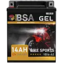BSA YB14-A2 Gel Motorradbatterie 14Ah 12V