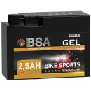 BSA YTR4A-BS Gel Motorradbatterie 2,5Ah 12V