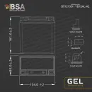 BSA YB12AL-A2 Gel Motorradbatterie 14Ah 12V