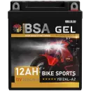 BSA YB12AL-A2 Gel Motorradbatterie 14Ah 12V