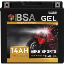 BSA YT14B-BS Gel Motorradbatterie 14Ah 12V