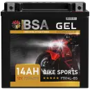 BSA YTX14L-BS Gel Motorradbatterie 14Ah 12V