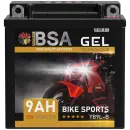BSA YB9L-B Gel Motorradbatterie 9Ah 12V