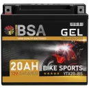 BSA YTX20-BS Gel Motorradbatterie 20Ah 12V