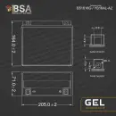 BSA YB16AL-A2 Gel Motorradbatterie 16Ah 12V