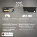 BSA LiFePO4 Batterie 200Ah 12V Lithium Batterie